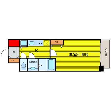 ララプレイス梅田西イルミナーレの物件間取画像